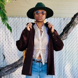 Vintage Brown Suede Jacket